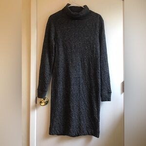 Madewell Charcoal Gray Turtleneck Dress